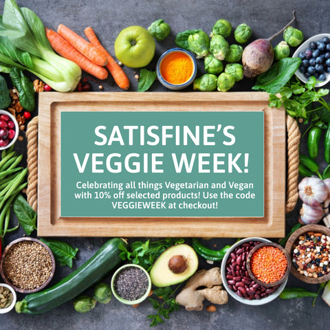 SATISFINE’S VEGGIE WEEK! 🥕🥬 🌽 Celebrating all things vegetarian and vegan!