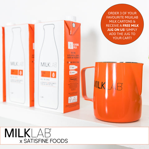 MILK LAB x SATISFINE FOODS! 🙌 Everyone's favourite alternative milk range!