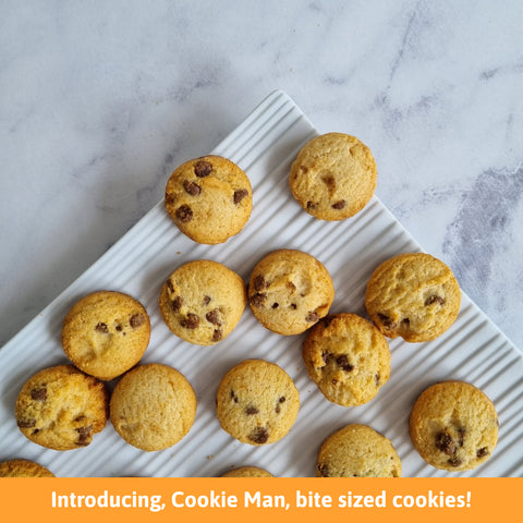 Introducing, Cookie Man, bite sized cookies! 🍪