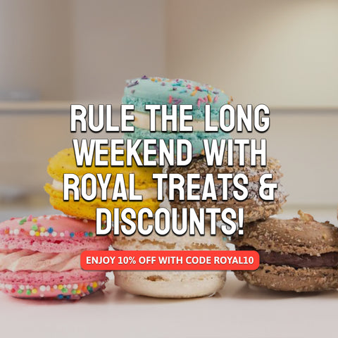 Rule the Long Weekend with Royal Treats & Discounts! 👑🍰