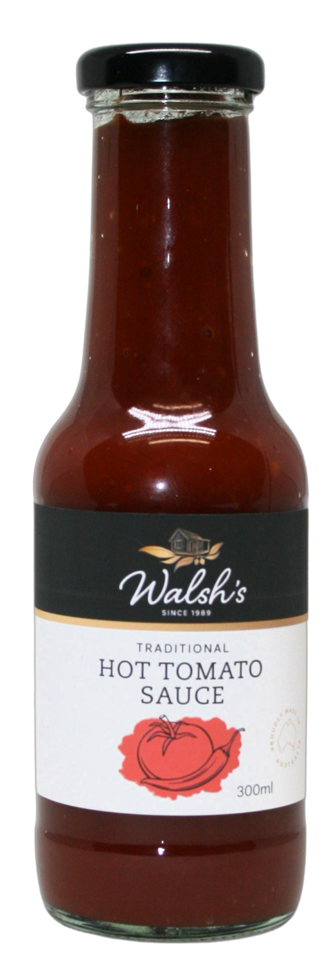 Walsh's Condiments - Hot Tomato Sauce 300ml x 6