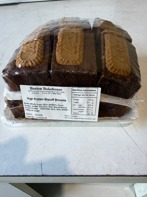 The Boston Bakehouse - High Protein Biscoff Brownie 90g x 12
