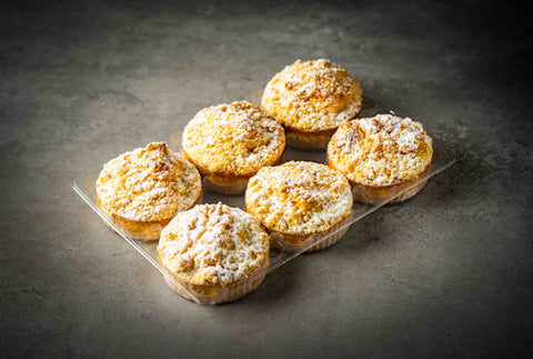 Looma's - Apple Crumble Tarts 8cm x 6 (NUT FREE)