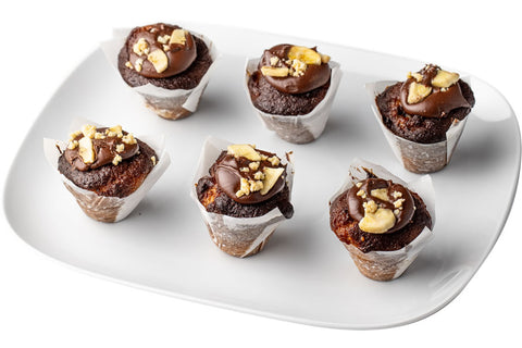 Little Secrets Bakehouse - GF Banana, Hazelnut & Nutella Mini Muffins x 12
