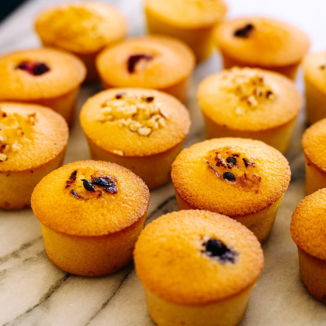 Bloomspoon - Mini Mixed Friands Gluten Free 35g x 18 – Satisfine Foods
