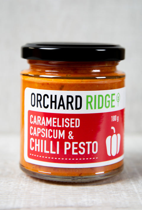 Orchard Ridge - Caramelised Capsicum & Chilli Pesto 180g x 6