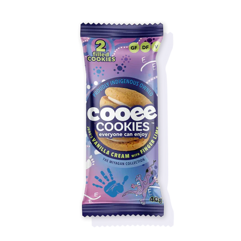 Cooee Native Superfoods - Jude’s Vanilla Cream with Finger Lime (GF, DF & Vegan) 40g x 16 (Twin Packs)