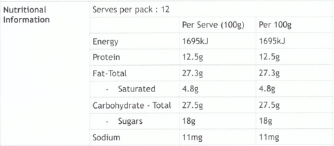 Desserts Bay - Fig Nut & Grain Bar GF 100g x 12
