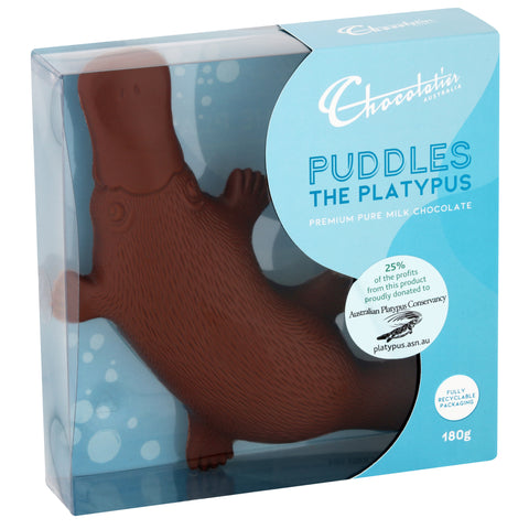 Chocolatier - Puddles The Platypus Milk Chocolate 190g x 8