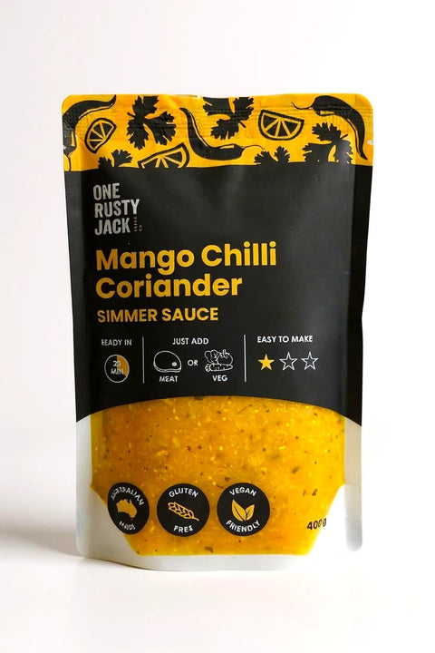 One Rusty Jack Sauce Co - Mango Chilli Coriander Simmer Sauce x 6 (GF & VEGAN)