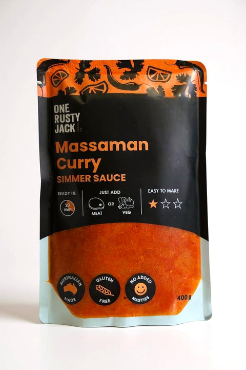 One Rusty Jack Sauce Co - Massaman Curry Simmer Sauce x 6 (GF)