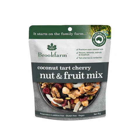 Brookfarm -Nut & Fruit Mix Coconut & Tart Cherry 75g x 12