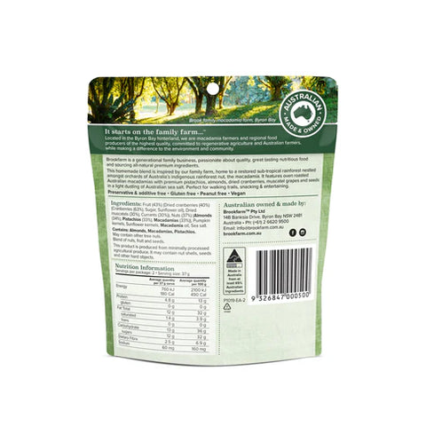 Brookfarm - Nut & Fruit Mix Macadamia Cranberry 75g x 12