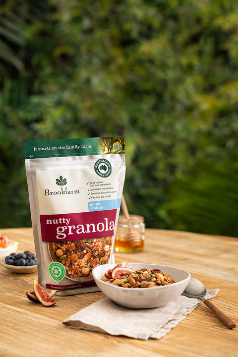 Brookfarm - Nutty Granola: Maple & Vanilla 450g x 6