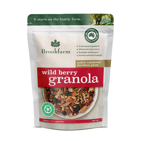 Brookfarm - Wild Berry Granola 1kg x 6