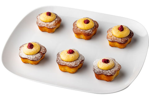 Little Secrets Bakehouse - GF Raspberry & Passionfruit Mini Cakes x 12