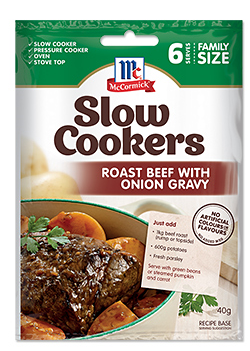 McCormick - Slow Cookers Roast Beef with Onion Gravy Recipe Base 40g x 12