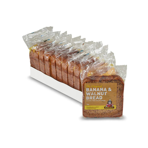 Mama Kaz - Sliced and Individually Wrapped Banana Walnut Bread 140g x 13 slices