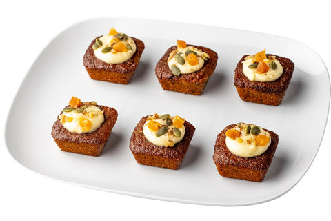 Little Secrets Bakehouse - GF Spice Carrot & Walnut Mini Cakes x 12