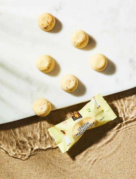 Byron Bay Cookie Company - Twin Pack Lemon Macadamia Nut Shortbread Cookies x 100