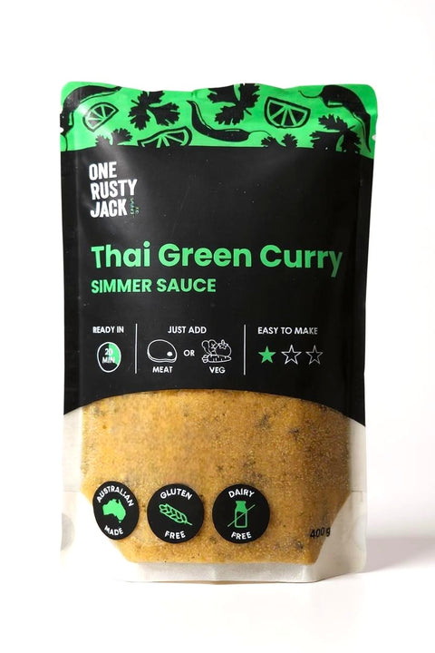 One Rusty Jack Sauce Co - Thai Green Curry Simmer Sauce x 6 (GF & DF)