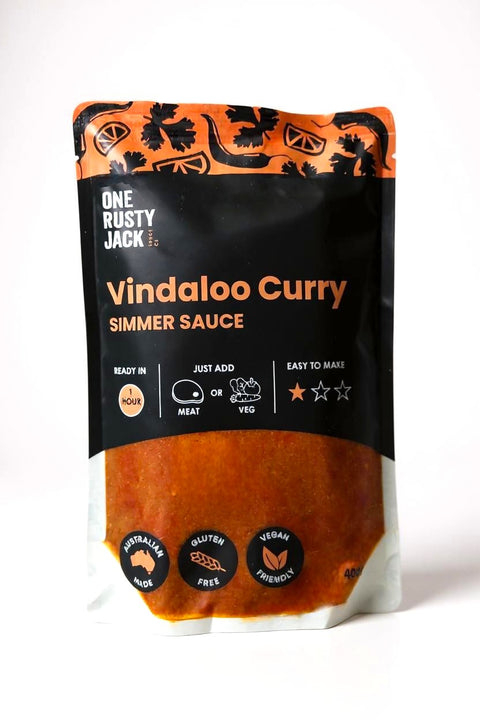 One Rusty Jack Sauce Co - Vindaloo Curry Simmer Sauce x 6 (GF & VEGAN)