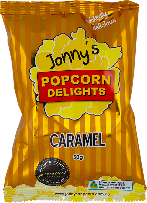 Jonny's Popcorn - Caramel 50g x 12