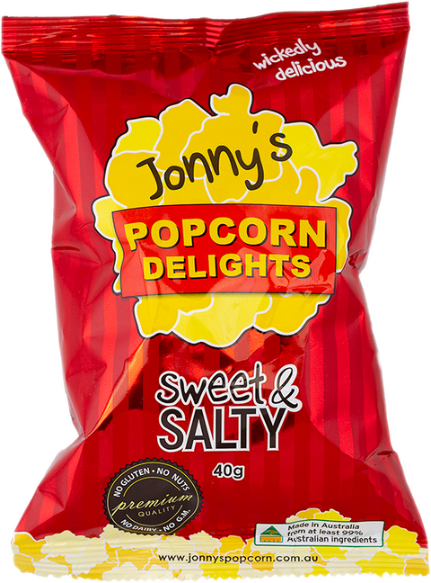 Jonny's Popcorn - Sweet & Salty 40g x 12