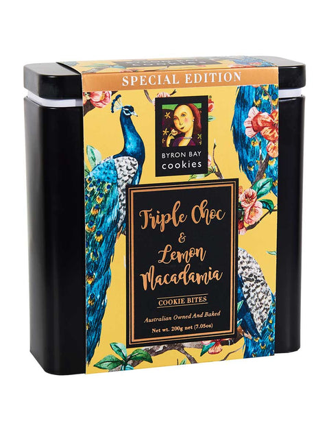 Byron Bay Cookie Company - Limited Edition Gift Tin Peacock 200g x 6