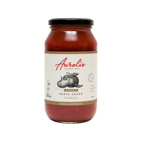 Riverina Grove - Aurelio Arrabbiata Pasta Sauce 500g x 6 (GF, Organic)