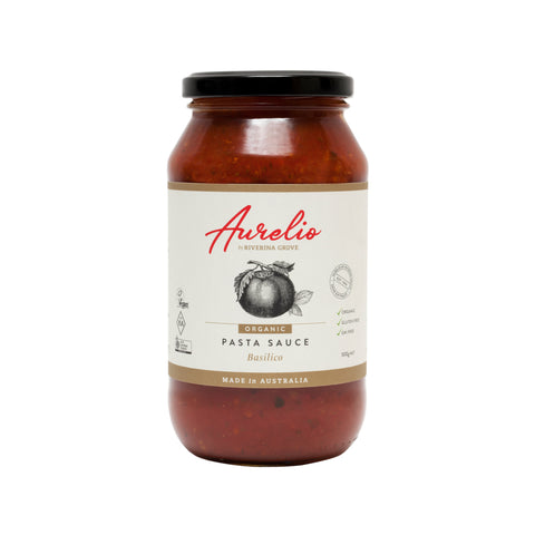 Riverina Grove - Aurelio Basilico Pasta Sauce 500g x 6 (GF, Organic)