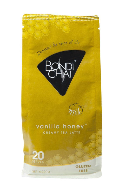 12 x Bondi Chai Retail Pack 200g - Vanilla Honey (Gluten Free) Chai Latte powder Bondi Chai 