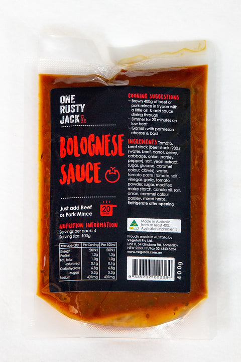 One Rusty Jack Sauce Co - Bolognese Sauce x 6