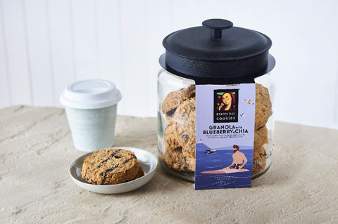 Byron Bay Cookie Company -  Cafe Style Blueberry & Chia Granola Cookie x 12