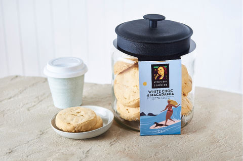 Byron Bay Cookie Company -  Cafe Style White Choc Chunk & Macadamia Nut Cookie x 12
