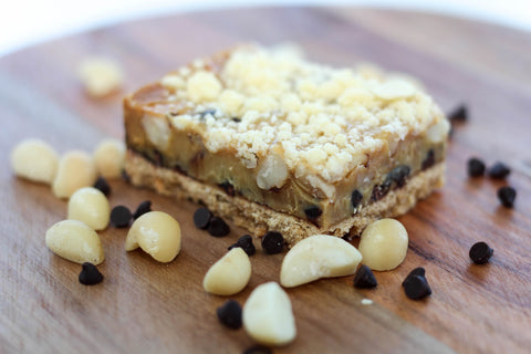 The Boston Bakehouse - Caramel Macadamia Choc Chip Slice 90g x 12