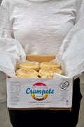 Traditional Crumpets 30 x 60g Crumpets Crumpets By Merna 