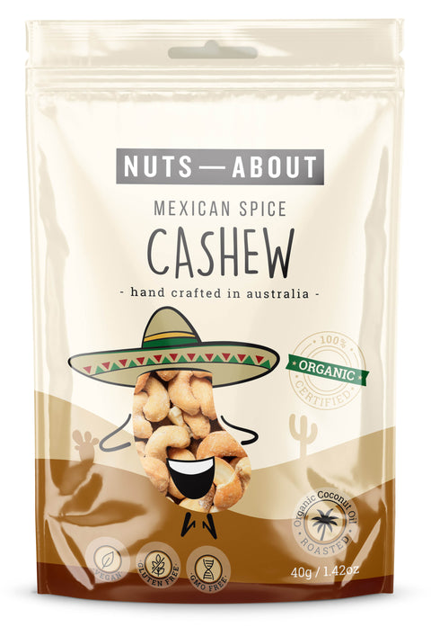 Nuts About - Cashews - Mexican Spice 40g x 12