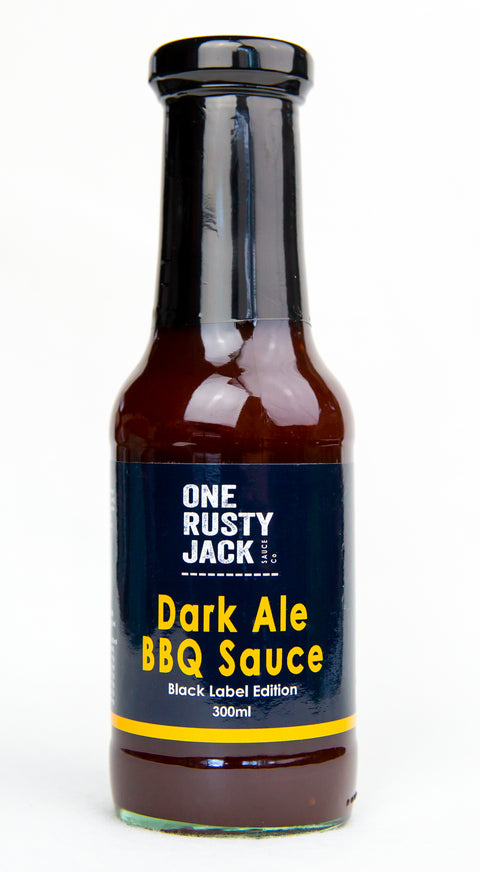 One Rusty Jack Sauce Co - Black Label Dark Ale BBQ Sauce 300ml x 6