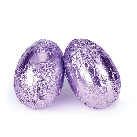 Chocolatier - Dark Chocolate Mauve Foil Eggs 100g x 12