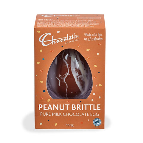 Chocolatier Australia - Peanut Brittle Milk Egg 150g x 6 (EXP SEP 23)