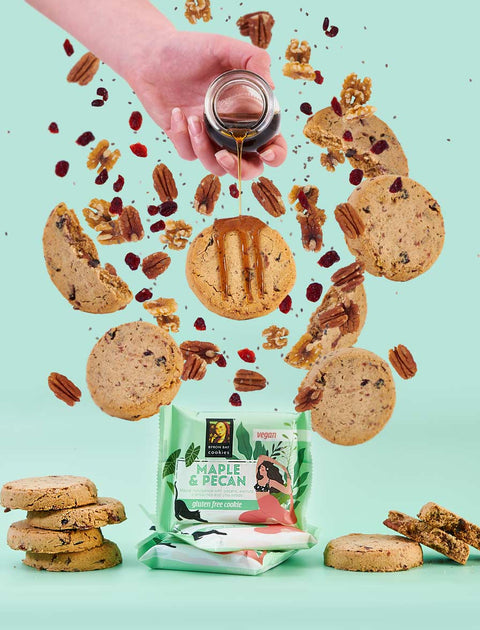 Byron Bay Cookie Company - Individually Wrapped Gluten Free Vegan Maple Pecan x 12