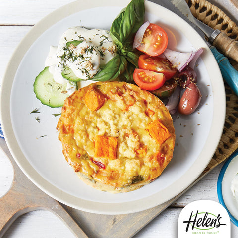 Helen's European Cuisine - Gluten Free Frittata w/ Sweet Potato, Pumpkin, Spinach & Feta 200g x 6