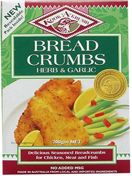 KookaKrumb - Herb & Garlic Breadcrumbs 200g x 12