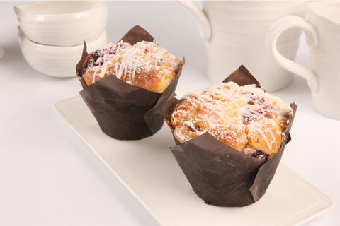Inter Desserts - White Chocolate Raspberry Muffins x 6