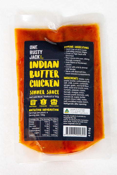 One Rusty Jack Sauce Co - Indian Butter Chicken Simmer Sauce x 6