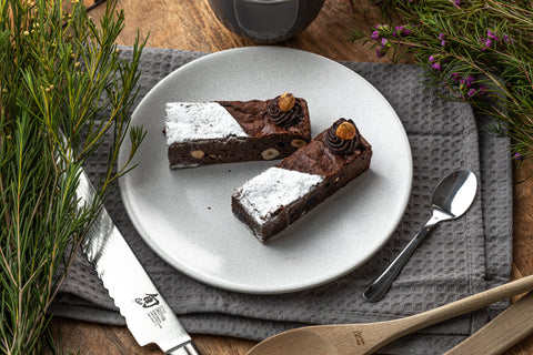 Little Secrets Bakehouse - GF Chocolate, Hazelnut & Cranberry Fudge Brownies x 6