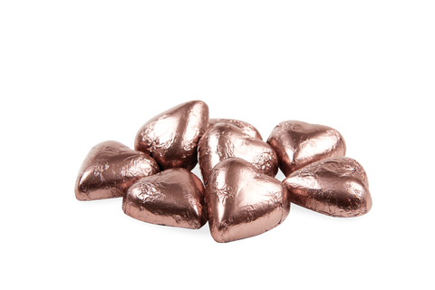 Chocolatier - Wrapped Bulk Milk Chocolate Hearts Mocha 5kg Approx. 615 (EXP 03/23)