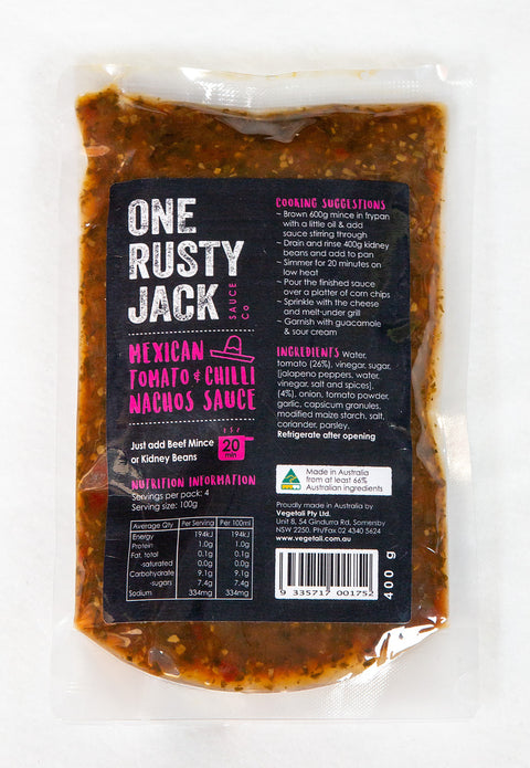 One Rusty Jack Sauce Co - Mexican Tomato & Chilli Nacho Sauce x 6