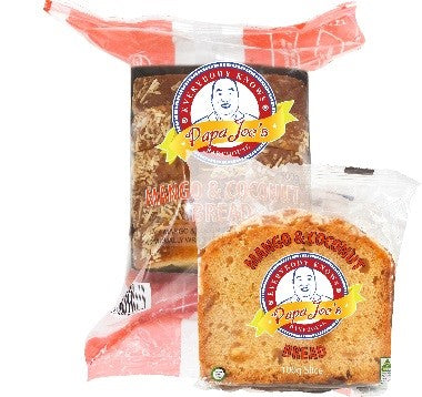 Papa Joes - Mango Coconut Bread Individually Wrapped 40 x 100g (BEST BEFORE 25TH JANUARY 2024)